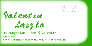 valentin laszlo business card